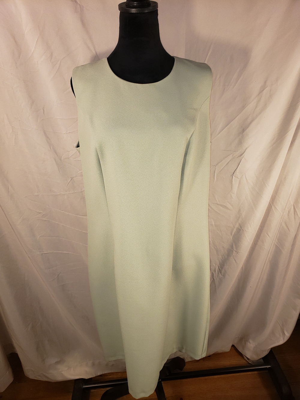 Sleeveless VANY Miss Petites Mint Shift Dress - 16